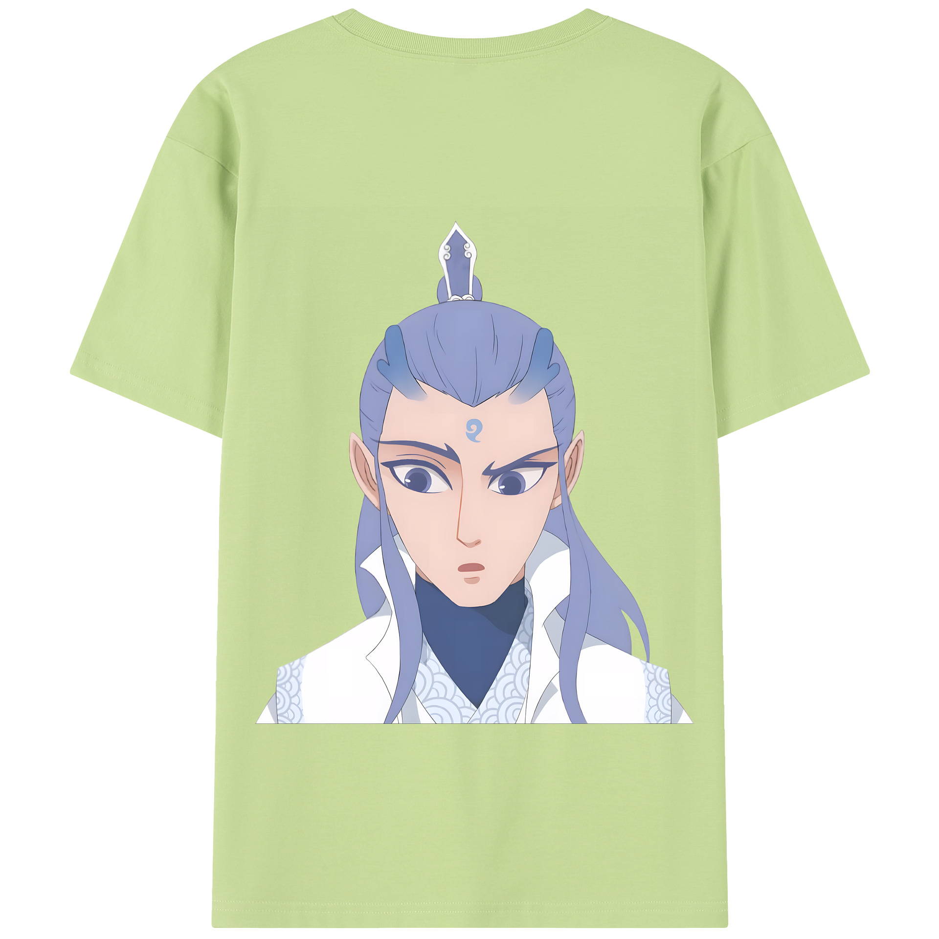 （画像用） Ne Zha 2 ナタ 魔童の大暴れ 綿100％半袖Tシャツ（背面プリント）